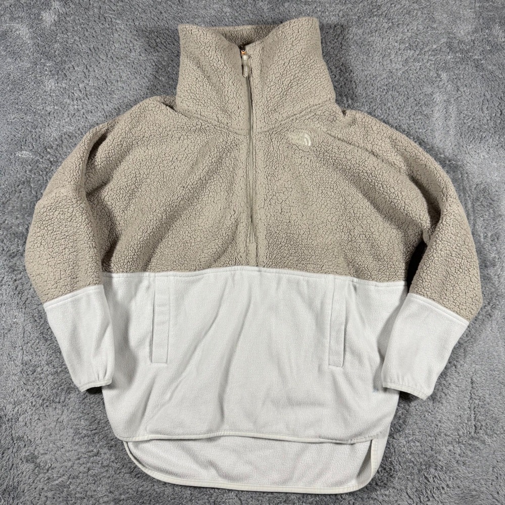 The North Face Women's Sherpa 1/4 Zip‎ Pullover Jacket Color Block Size Small